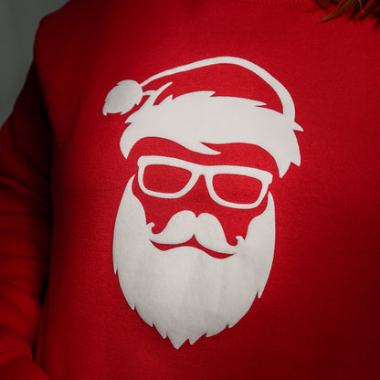 Santa Hipster Red Felpa
